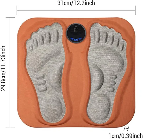 EMS Foot Massager - Cordless Heat & Pulse Mat