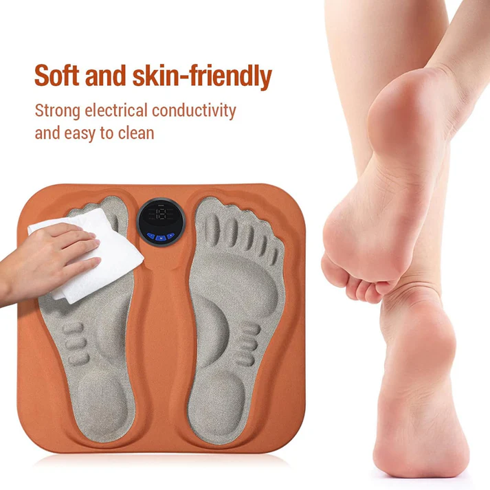 EMS Foot Massager - Cordless Heat & Pulse Mat