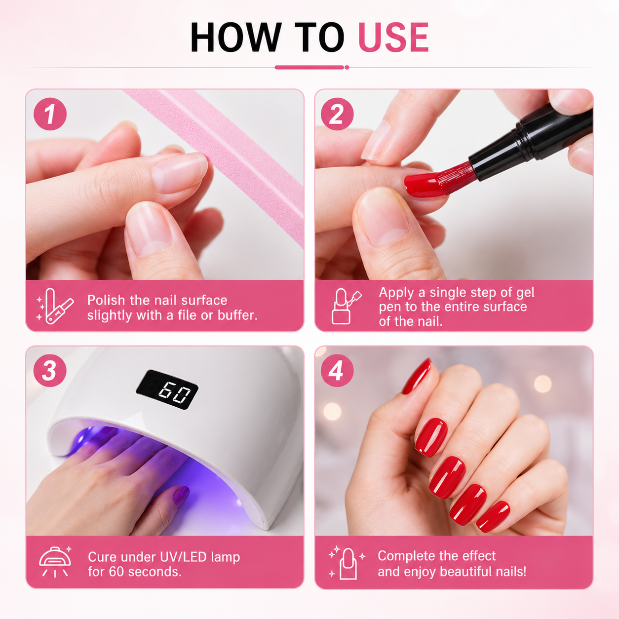 One Step Nail Gel Pen