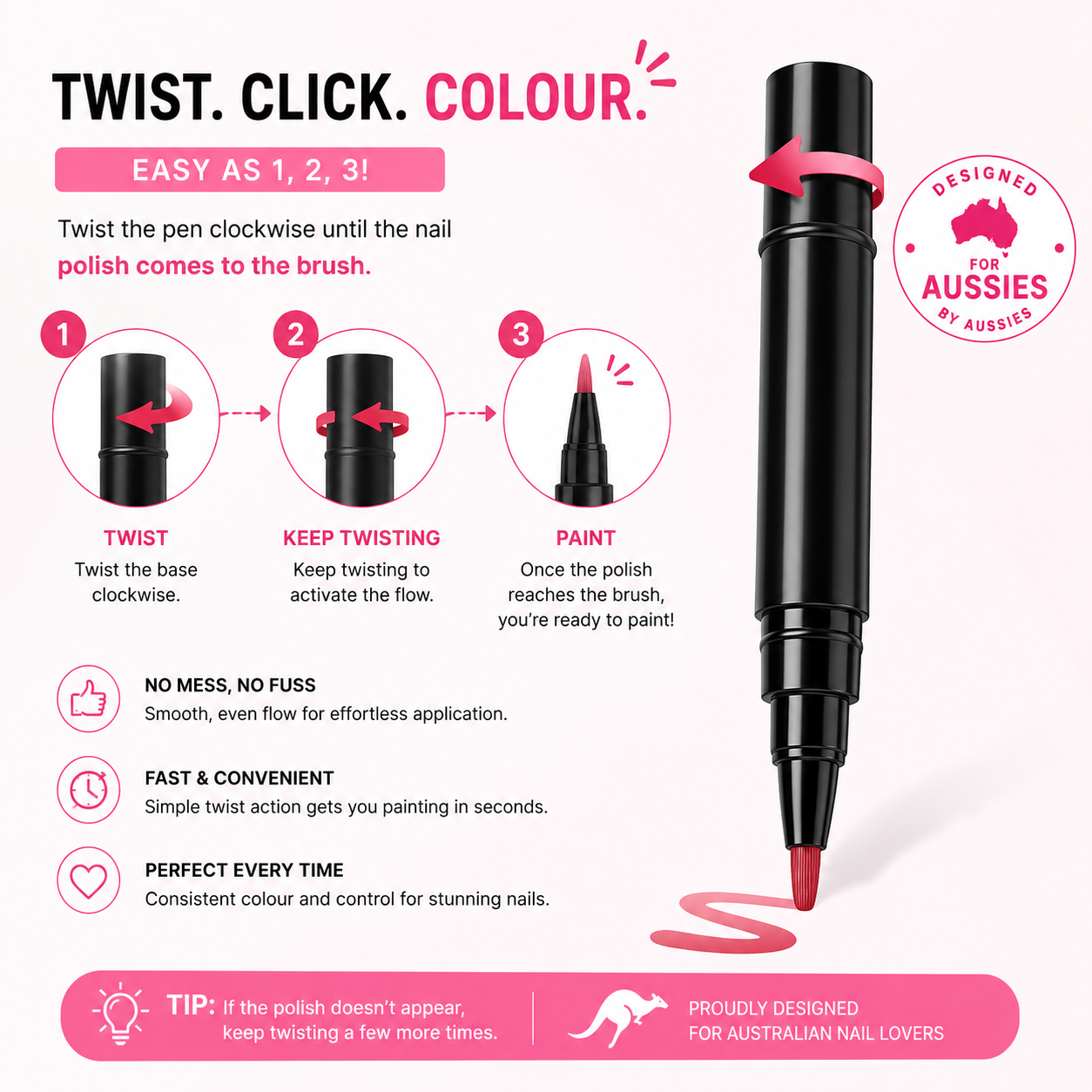 One Step Nail Gel Pen