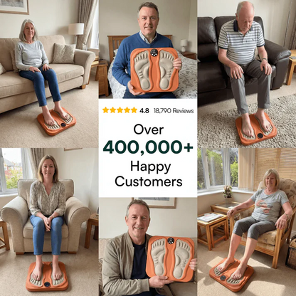EMS Foot Massager - Cordless Heat & Pulse Mat